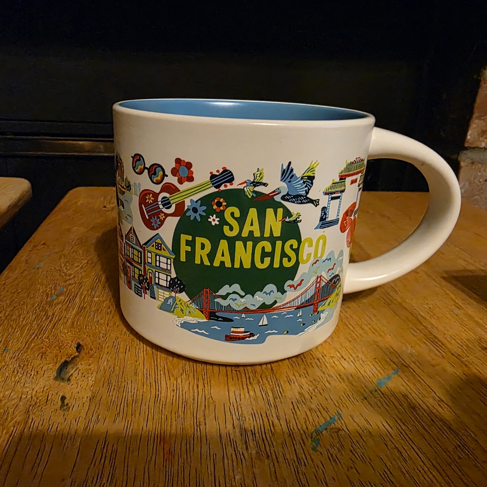 Starbucks San Francisco Mug - White and Blue